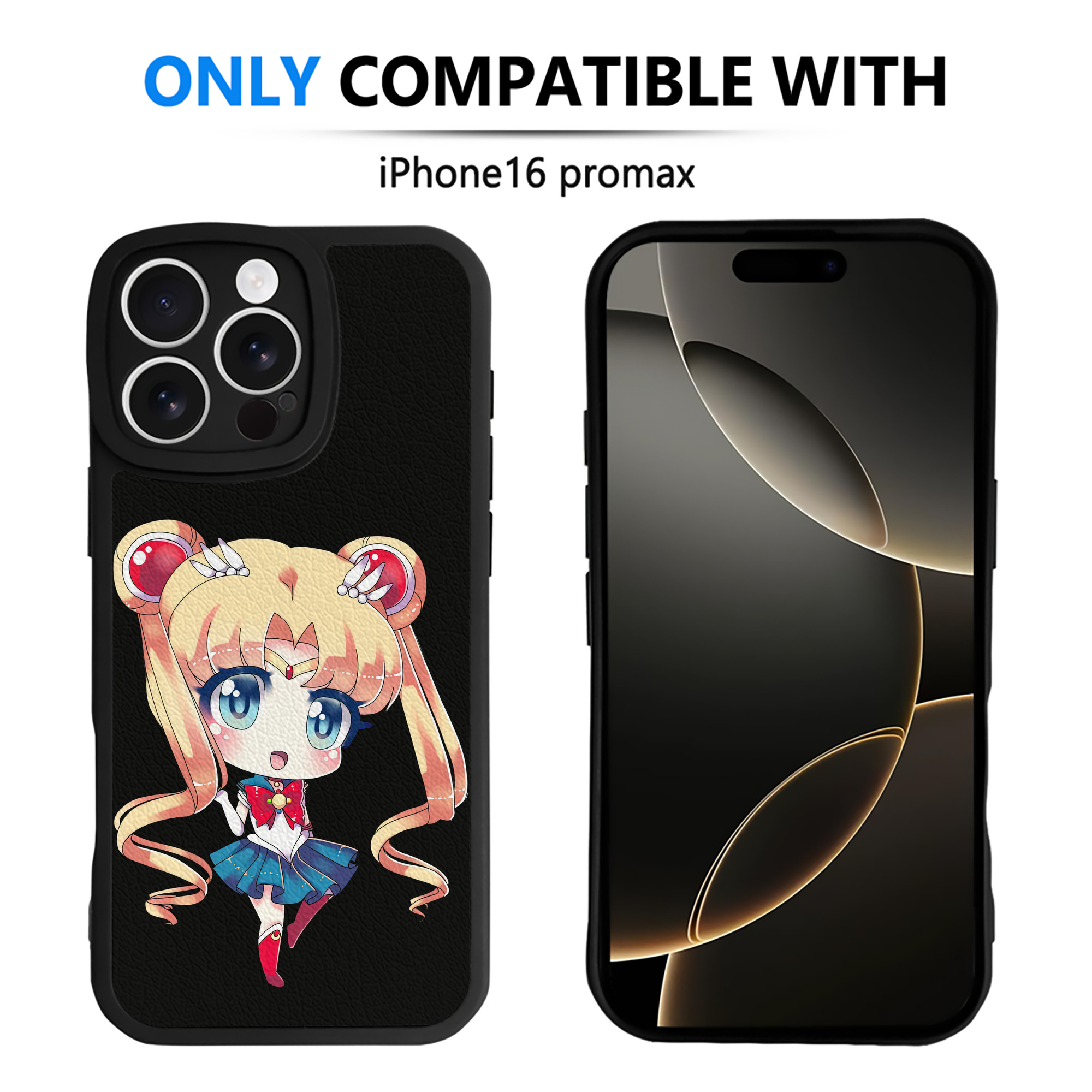 （画像用） 美少女戦士セーラームーン 月野 うさぎ つきの うさぎ Sailor Moon Tsukino Usagi 【iPhone 16シリーズ対応】シリコンスマホケース（レザー調） 材質：シリコン